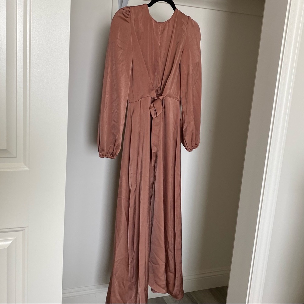 NWOT long sleeved midi shirt dress